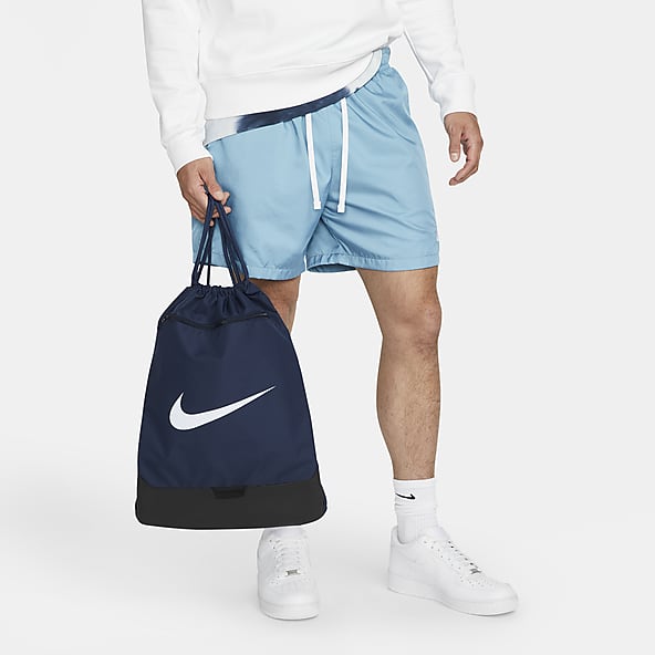 Unisex Blue Training Gym Drawstring Bags. Nike IE